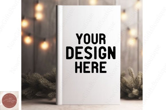 Book Cover Mockup Christmas Mockup 5: Festive Graphics for Christmas Amp