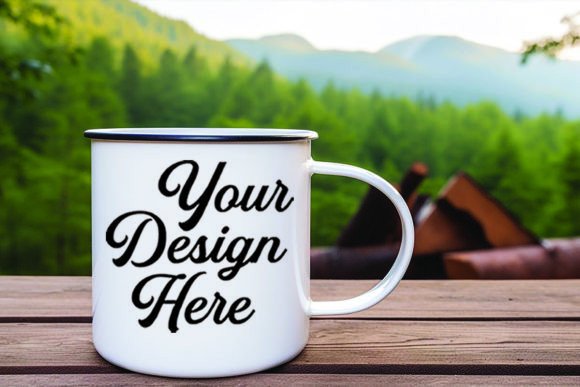Camping Nature Mockups: Graphics for Mugs Amp Crafts
