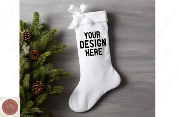 Christmas Amp Graphics: White Stocking Mockup Review