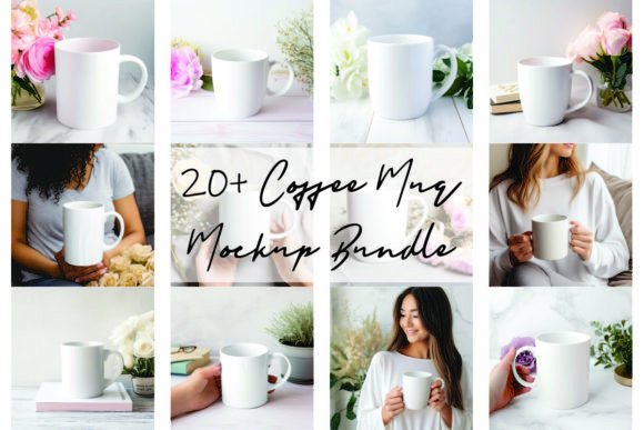 Coffee Mug Mockup Bundle: Graphics for Mugs Amp