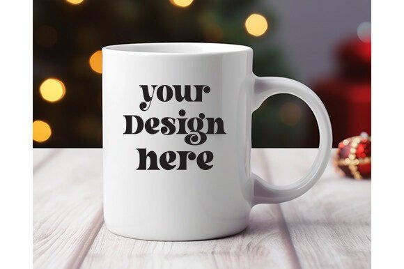 Cozy Christmas Mug Mockup: Graphics for Mugs Amp