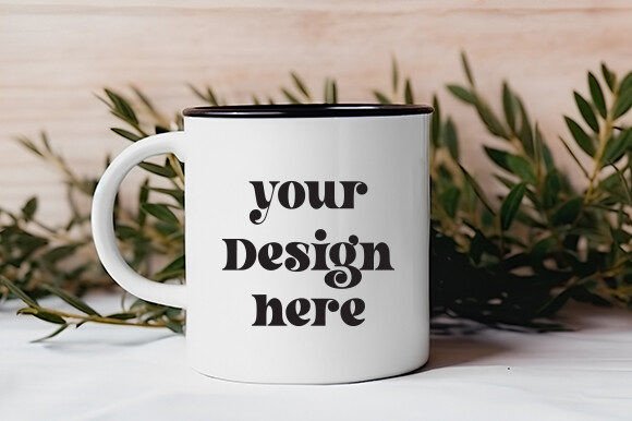 FREE White Mug Mockup 91: Essential Graphics for Mugs Amp