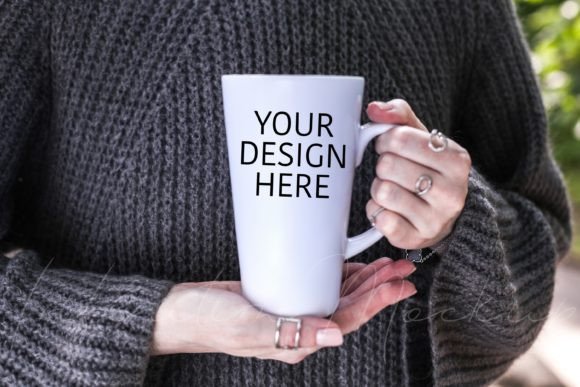 Latte Mug Mockup 17 Oz: Graphics for Mugs Amp