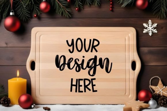 Review: Christmas Wooden Chopping Board Mockup