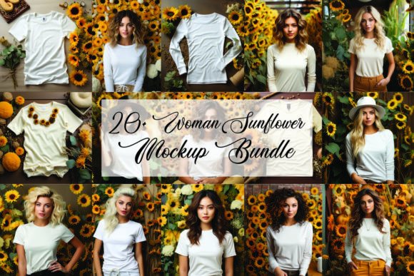 Sunflower Woman Mockup Bundle: A Designer's Review