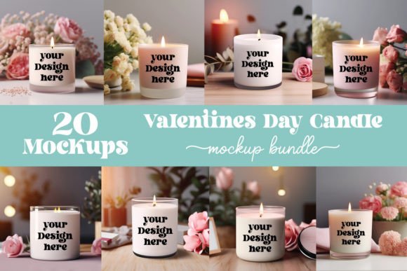 Valentine's Day Graphics: Candle Mockup Bundle Review