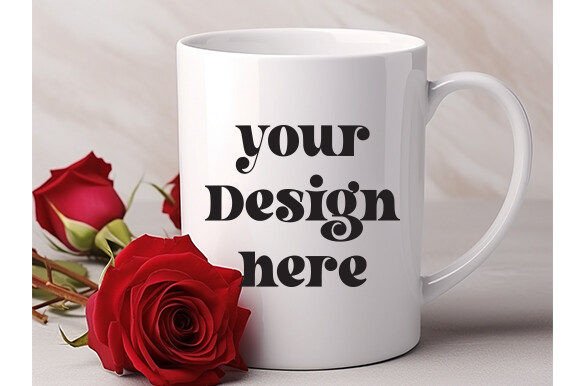 Valentine's Mug Mockup: Graphics for Mugs Amp