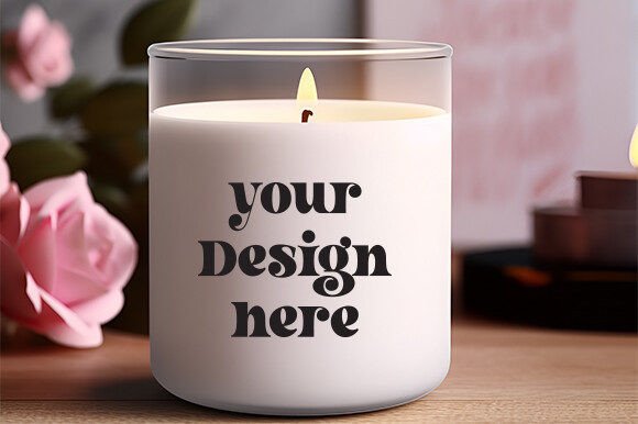 Valentines Day Candle Mockup: Essential Graphics