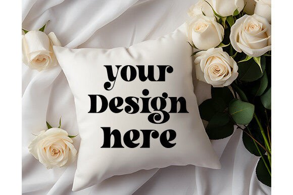Valentines Day Pillow Mockup White: Graphics for Pillows Amp