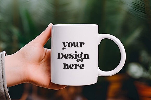 White Mug Mockup 14: Essential Graphics for Mugs Amp