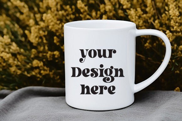 White Mug Mockup 46: Essential Graphics for Mugs Amp