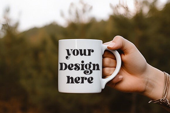 White Mug Mockup 62: Premium Graphics for Mugs Amp