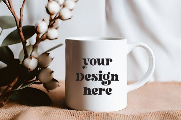White Mug Mockup 64: Essential Graphics for Mugs Amp