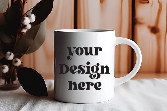 White Mug Mockup 66: Essential Graphics for Mugs Amp