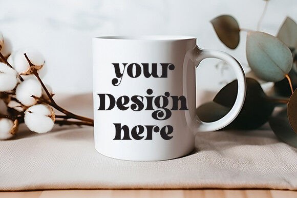 White Mug Mockup 70: Essential Graphics for Mugs Amp