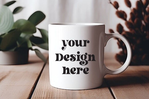 White Mug Mockup 77: Essential Graphics for Mugs Amp
