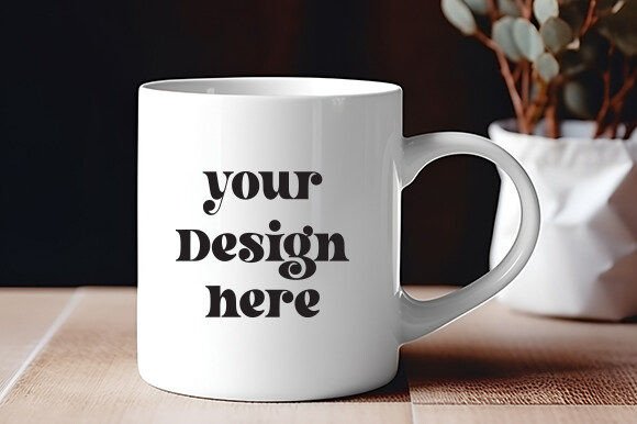 White Mug Mockup 83: Essential Graphics for Mugs Amp