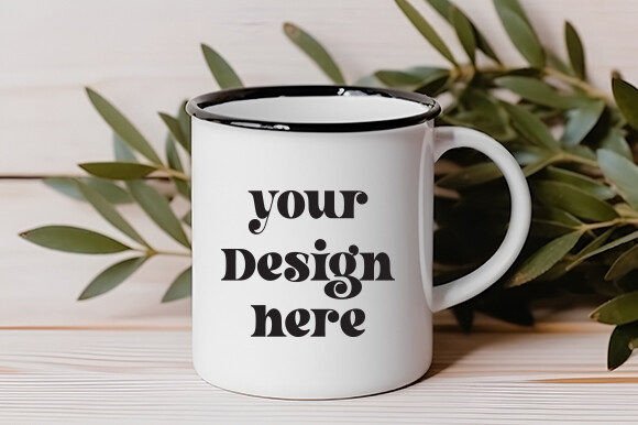 White Mug Mockup 84: Essential Graphics for Mugs Amp