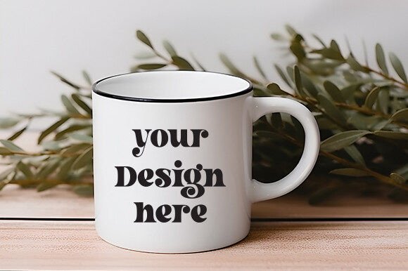 White Mug Mockup 93: Essential Graphics for Mugs Amp