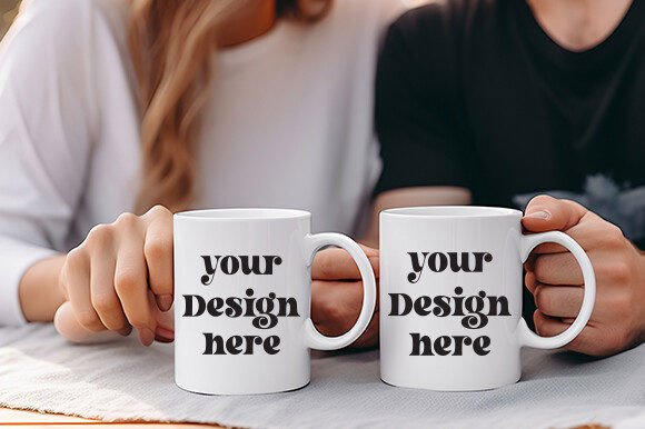 White Mug Mockup 98: Essential Graphics for Mugs Amp