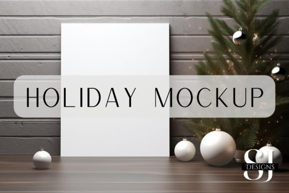 Winterful Holiday Invite Mockup: Graphics for Invitations Amp